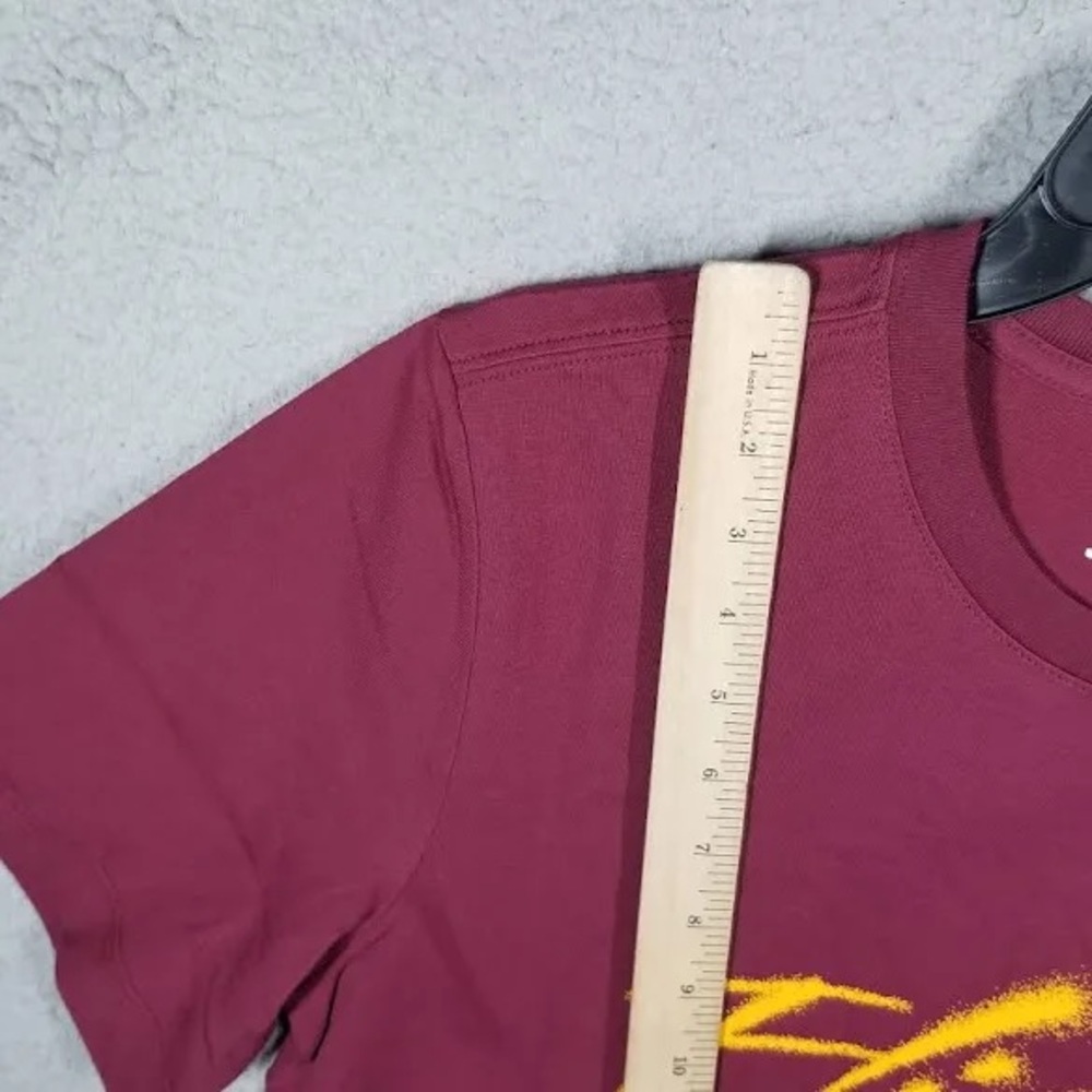 Jordan Essential Men’s T-Shirt Cherrywood Red/Taxi Size 2XL - Picture 8 of 8